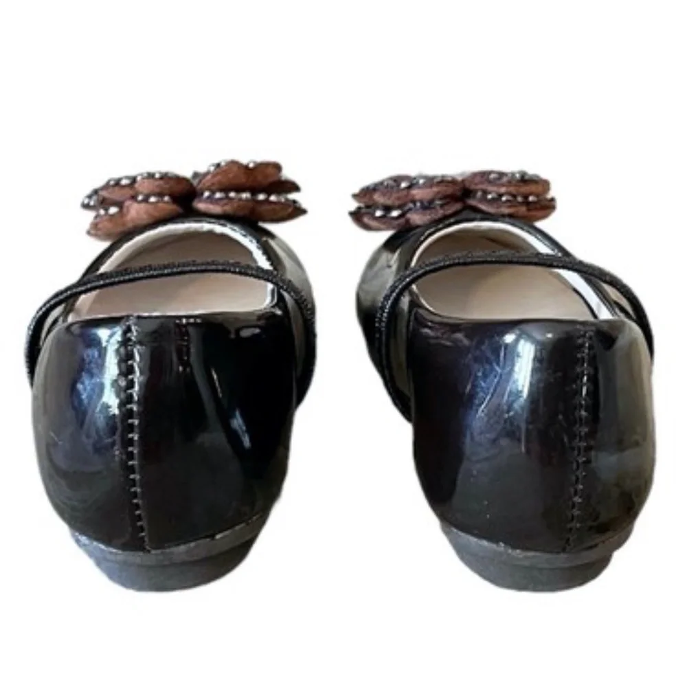 Laura Ashley‎ Girls Brown Mary Jane Dress Shoes Toddler Size 5
